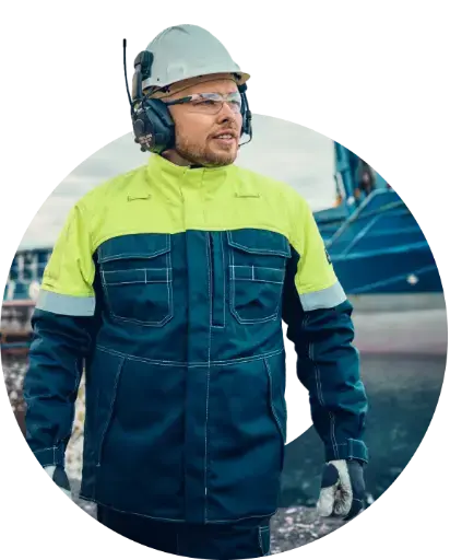 Worker circle image